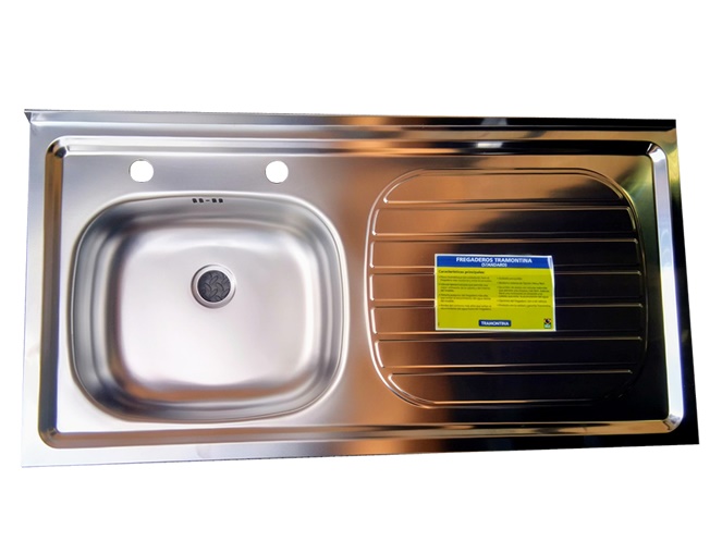 Lavaplatos Acero Inox Tramontina 100x50 / 1 cubo Izquierdo #2