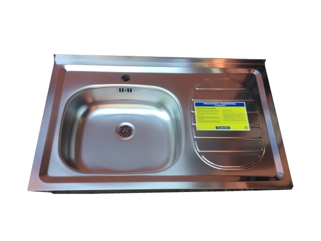 Lavaplatos Acero Inox Tramontina 80x50 / 1 cubo Izquierdo #2