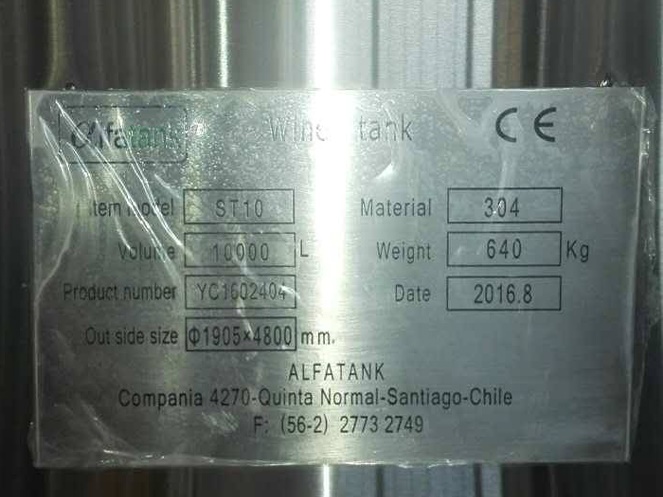 Estanque de Acero Inoxidable 10.000 Lts / Nuevo / 01 #3