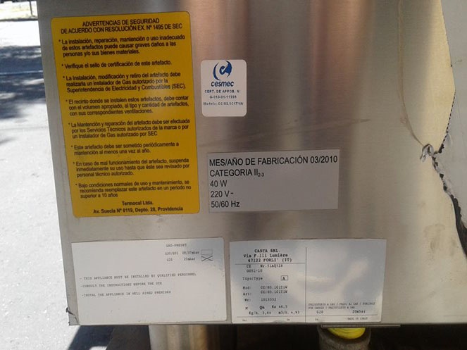 Cocina Industrial / Acero Inoxidable / Casta SRL / Italiana / 3 Platos / Usado  #7