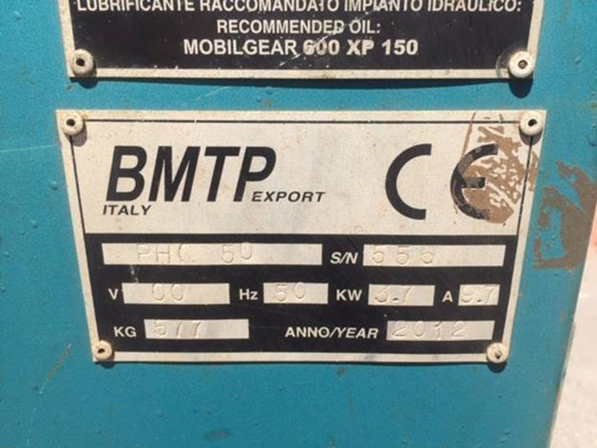 Dobladora de Fierro BMTP Italy / Usada #6