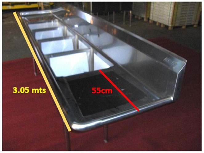 Lavafondo Acero Inoxidable 4 Cubos y 2 Secadores #7