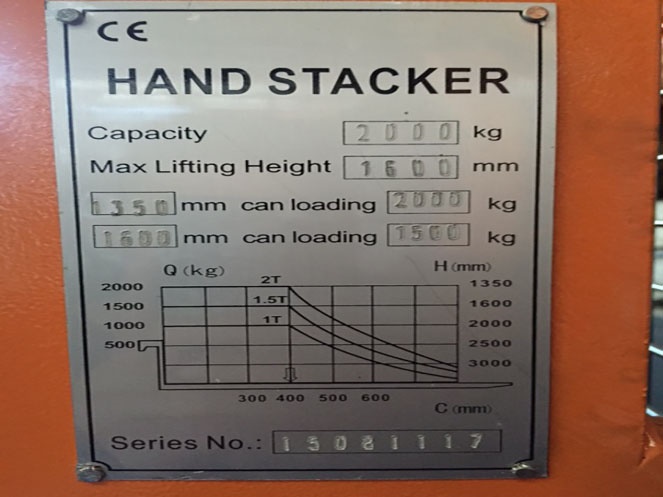 Elevador Manual 2.000 Kg / 1.600 mm / Alfamaq / SYG-1 #9