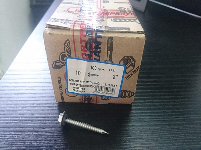 Caja 100 Tornillos 10-12 x 2