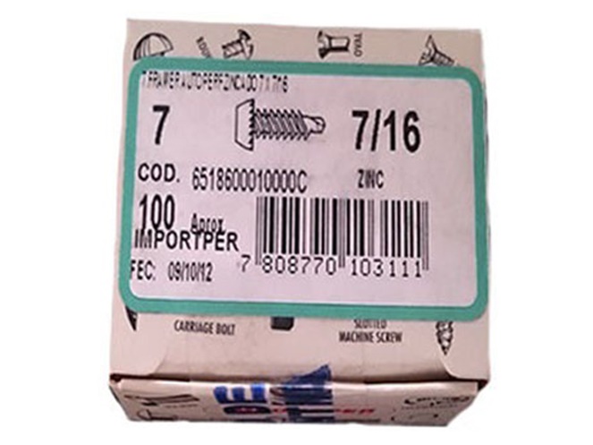 Caja 100 Tornillos Framer Auto Perf Zincado 7 x 7/16