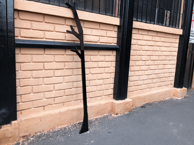 Colgador Perchero Arbol Sur Diseño anclado a muro / Negro #2