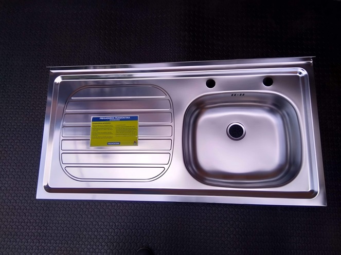 Lavaplatos Acero Inox Tramontina 100x50 / 1 cubo Derecho #3