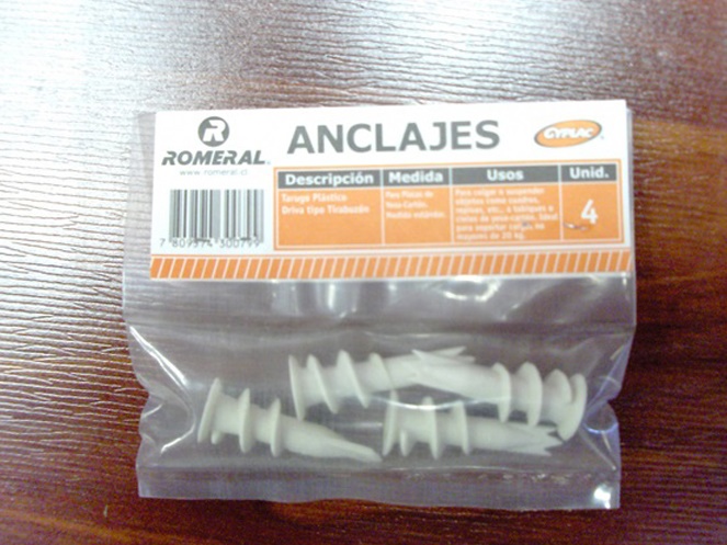 Caja Tarugos Driva Plast / 100 Bolsas de 4 Unidades c/u #4