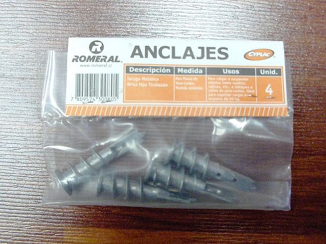 Caja Tarugos Driva Metal / 100 Bolsas de 4 Unidades c/u #3