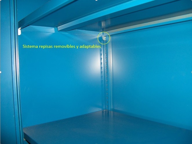 Mueble Metálico 2 puertas / Azul Oscuro / JF-C001 #8