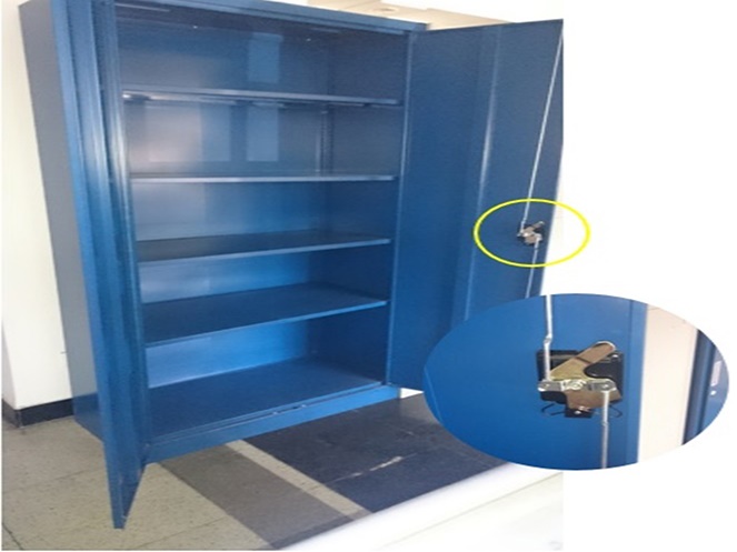 Mueble Metálico 2 puertas / Azul Oscuro / JF-C001 #7