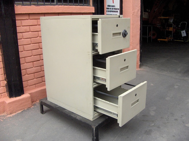 Kardex Metálico de Seguridad / Sargent Kentucky / 3 cajones / Usado #2