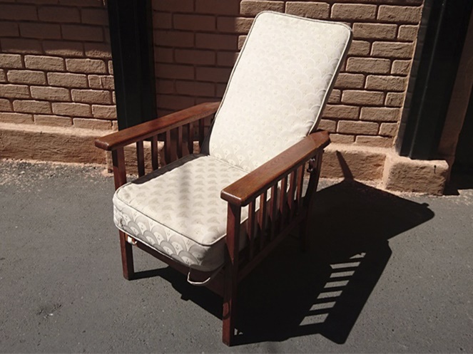 Sillon de Roble Americano con cojin / Usado #2