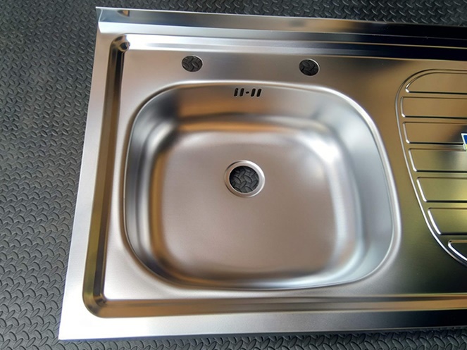 Lavaplatos Acero Inox Tramontina 100x50 / 1 cubo Izquierdo #4