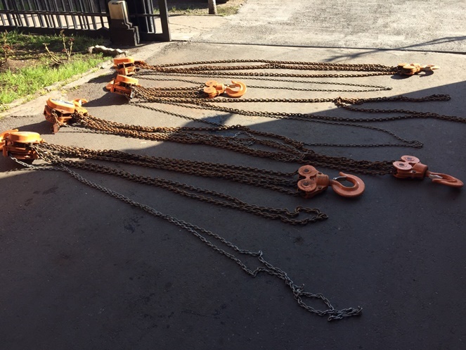 Tecle Cadena / Marca Rex / 10 Ton. /  Cadena 6 mt. / Usado #6