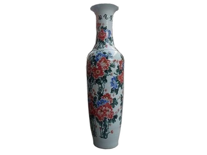 Jarrón Porcelana Pintado a Mano / Alto 180 cm aprox / JPPM-180CM #12