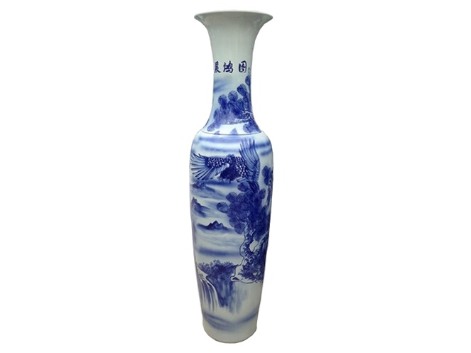 Jarrón Porcelana Pintado a Mano / Alto 180 cm aprox / JPPM-180CM #23
