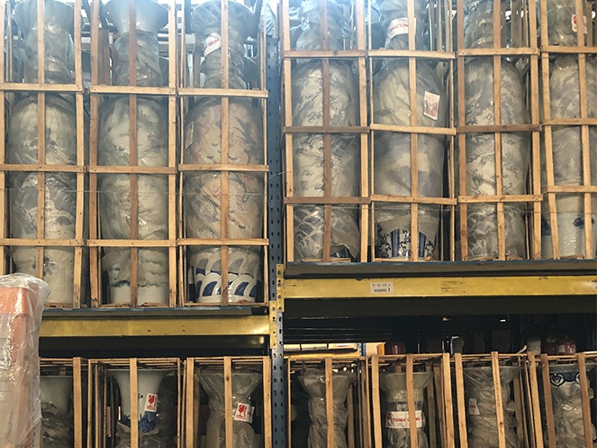 Jarrón Porcelana Pintado a Mano / Alto 140 cm aprox / JPPM-140CM #13