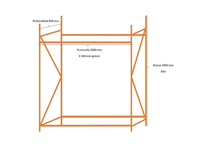 Módulo Estantería Rack / Tobalaba /  Usado #2