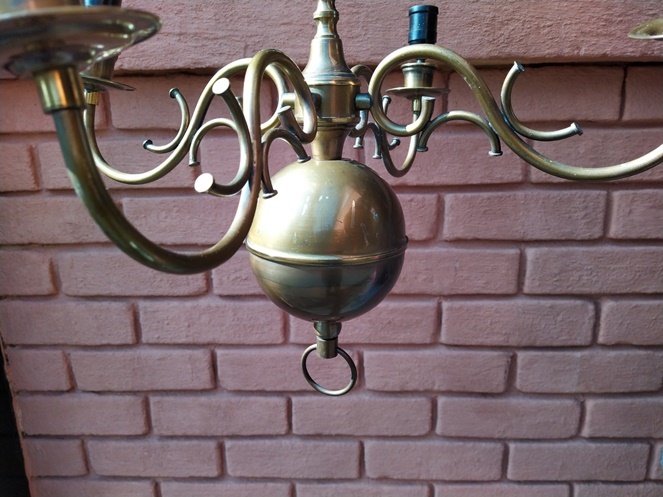 Lámpara de Bronce / modelo 1 / 60cm alto x 40cm ancho / Usada #3