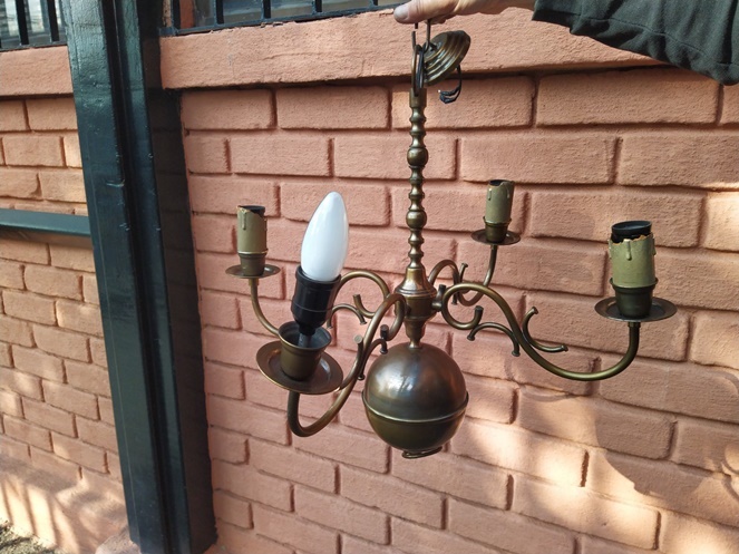 Lámpara de Bronce / modelo 2 / 60cm alto x 40cm ancho / Usada #2