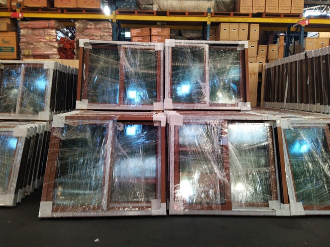 Ventana Termopanel PVC Roble / 1.4 x 1.2 Mt /  Alfamat #2