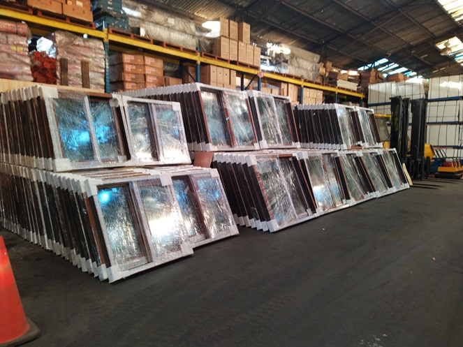 Ventana Termopanel PVC Roble / 1.4 x 1.2 Mt /  Alfamat #3