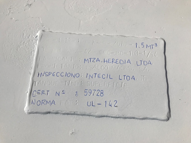 Estanque Petroleo / Acero Carbono / Capacidad 1.500 Lts. aprox. / Usado #7