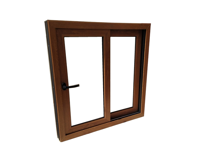 Ventana Termopanel PVC Roble / 1 x 1 Mt /  Alfamat #2