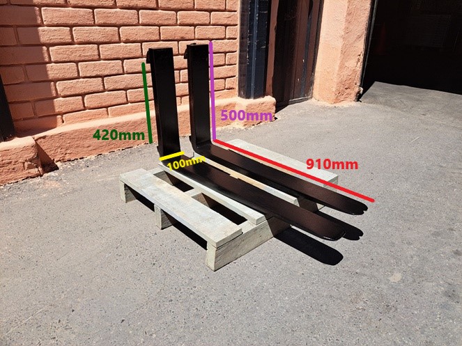 Par de Uñas / Usado / 420 x 100 x 920 mm / N1 #4