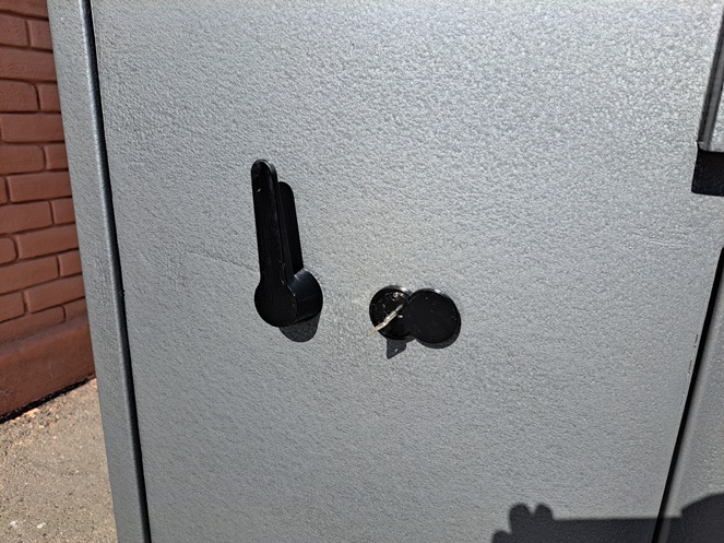 Caja Fuerte Doble / 3 Puertas / Buzón / Marca Bash / con clave y llave / Usado / 269   #6