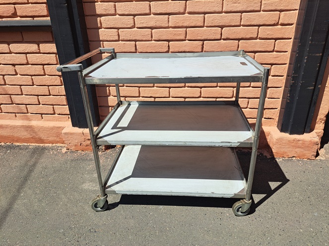 Carro con Ruedas Acero Inoxidable #2