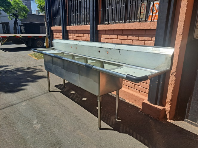 Lavafondo Acero Inoxidable 4 Cubos y 2 Secadores #4