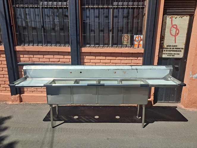 Lavafondo Acero Inoxidable 4 Cubos y 2 Secadores #5