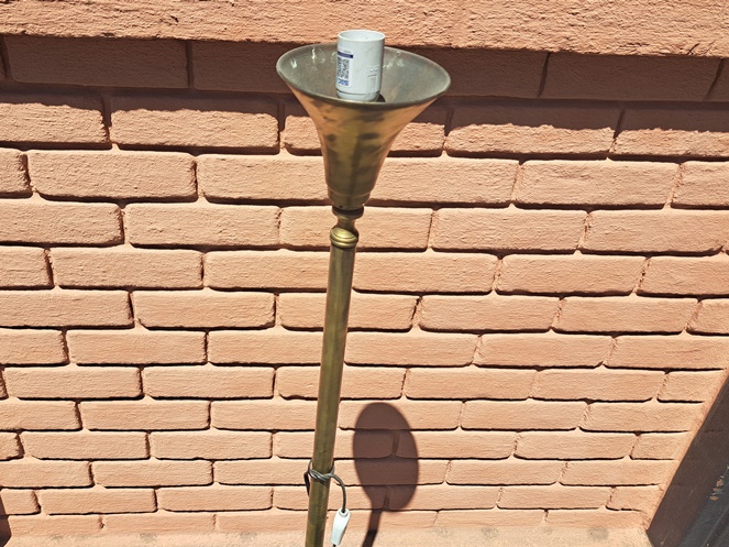 Lampara Pedestal de Bronce / 2 / Usado #4