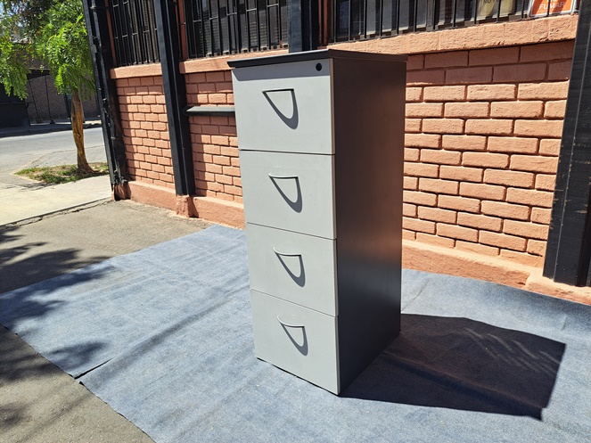 Kardex Madera Gris / 4 cajones / Alto 1.28 mt. / Usado #5