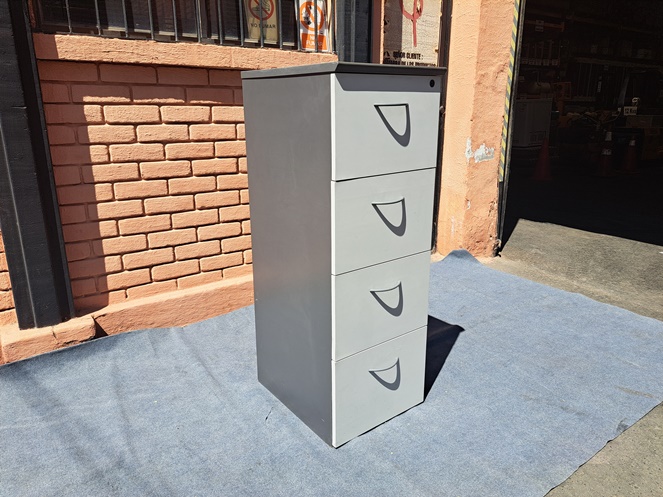 Kardex Madera Gris / 4 cajones / Alto 1.36 Mt. / Usado #4