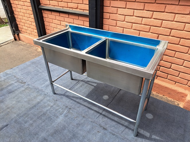 Lavafondos Acero Inoxidable / Doble Deposito #4