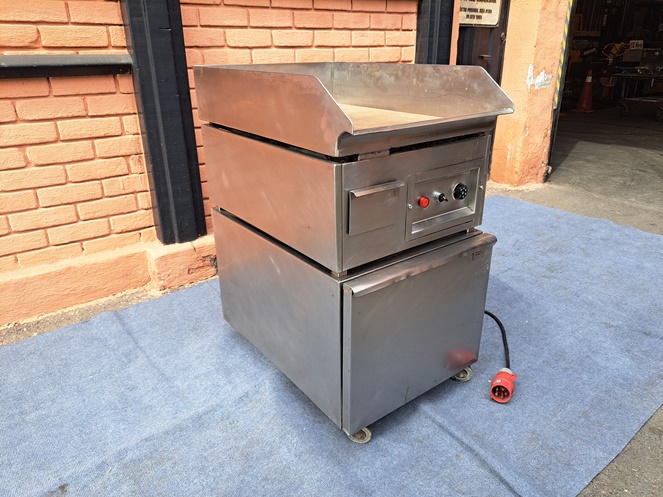 Plancha Churrasquera Industrial / Acero Inoxidable / Eléctrica 380 volt / Usada / 2 #2