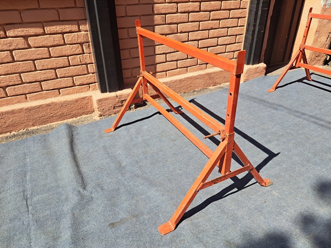 Juego Caballete Andamio Yeseros Pintados / Con 02 plataformas 1.500 mm. / Usados #2