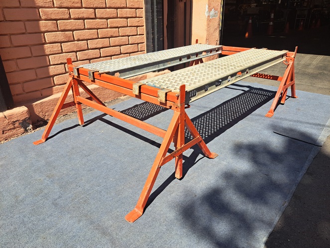 Juego Caballete Andamio Yeseros Pintados / Con 02 plataformas 1.500 mm. / Usados #7