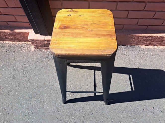 Pisos Bar Metalicos / Asiento Madera / 5 unidades / Usados #4