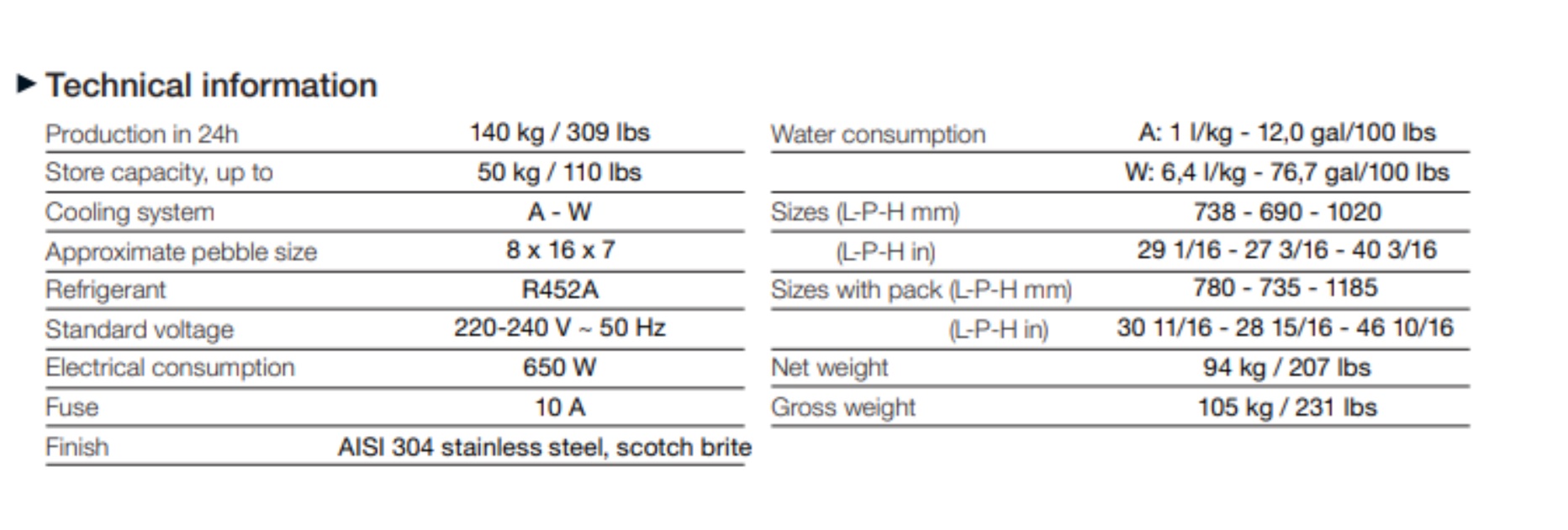 Maquina para hacer hielo / Brema Mod. TB1405A / Usada / 2730 #8