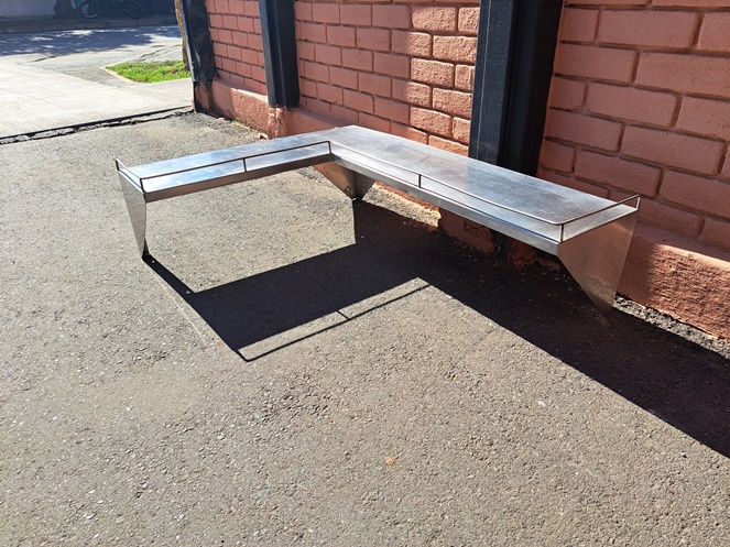 Repisa esquina de acero inoxidable / usado #3