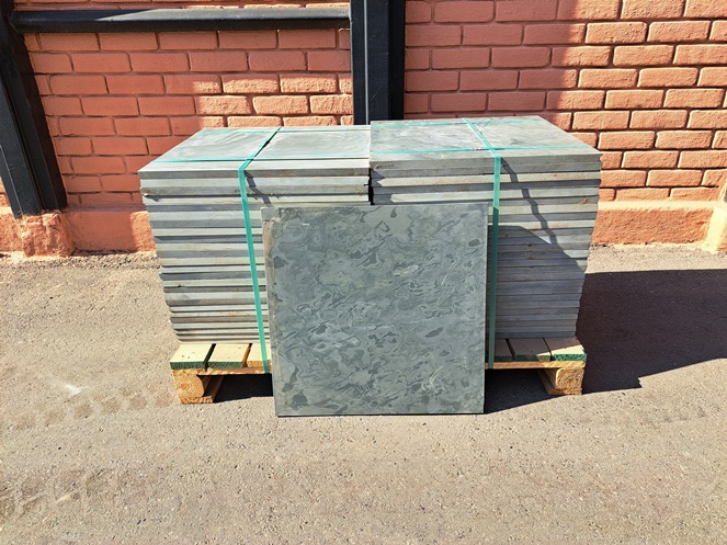 Pallet Piedra Pizarra Pulido Espejo / 600 x 600 x 22 mm Aprox #6