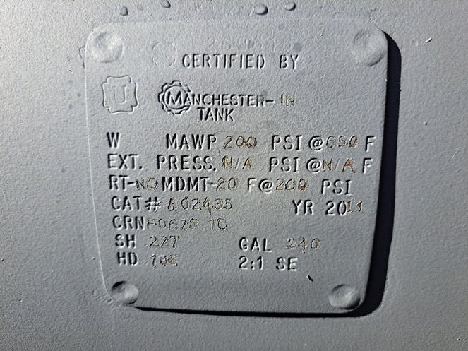 Estanque Acero Galvanizado Aire Comprimido / 900 lts aprox / Usado (1) #4