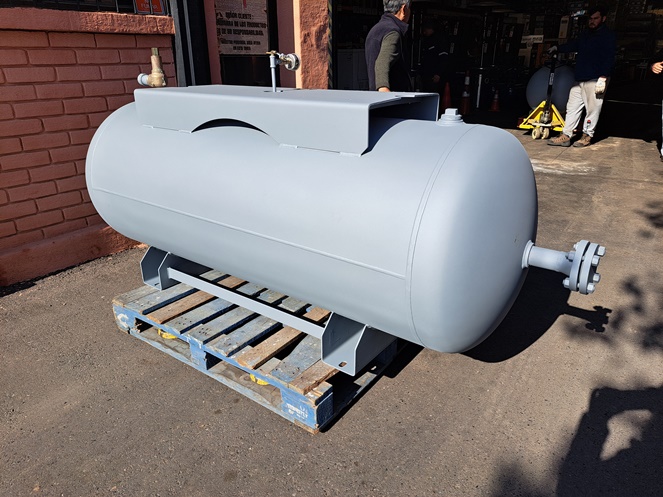 Estanque Acero Galvanizado Aire Comprimido / 900 lts aprox / Usado (1) #8