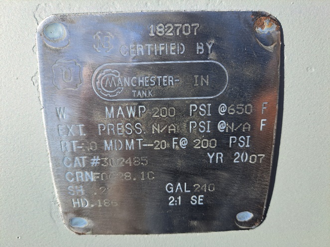 Estanque Acero Galvanizado Aire Comprimido / 900 Lts / Usado (3) #4