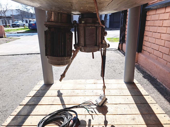 Estanque (Reactor) Acero Inoxidable Doble Camisa c/ Doble Agitador / Usado #5