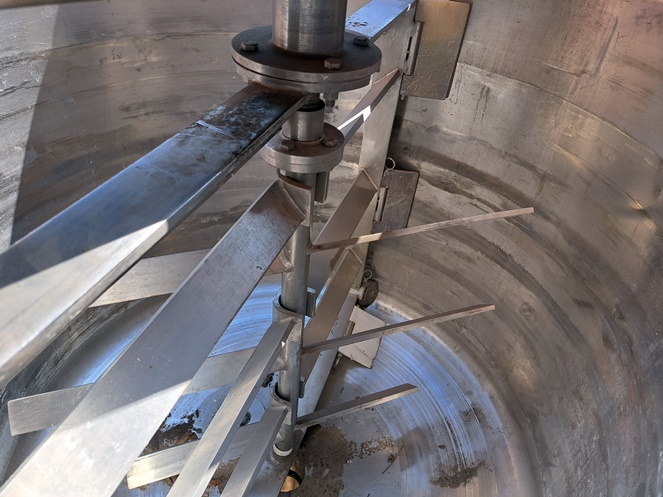 Estanque (Reactor) Acero Inoxidable Doble Camisa c/ Doble Agitador / Usado #12